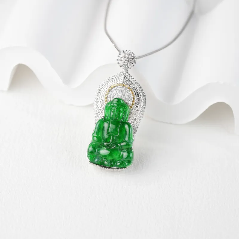 Clear Snow Ice Glutinous Necklaces Unisex-1