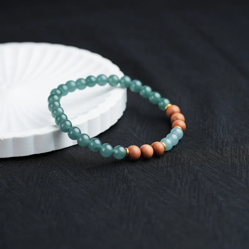 Clear Snow Ice Glutinous Bracelets Unisex-1