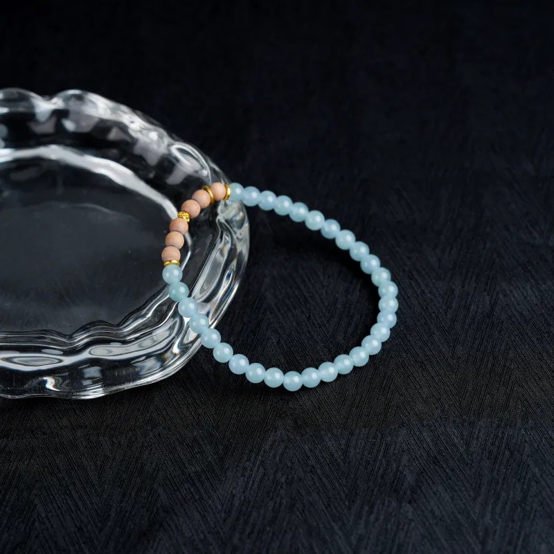 Clear Snow Glutinous Jade Bracelets Unisex-1