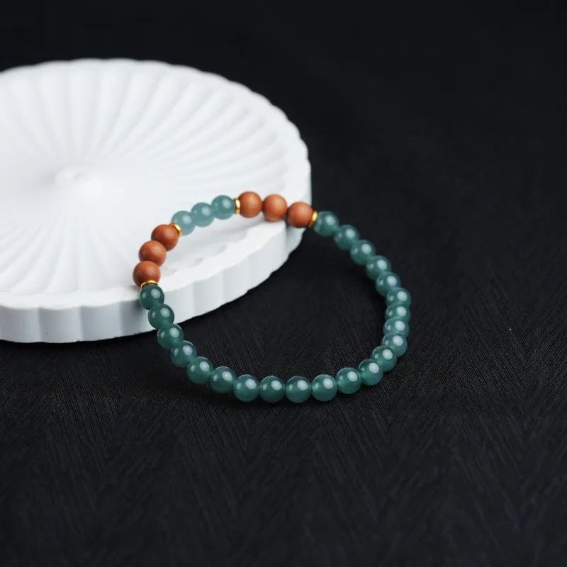 Clear Snow Ice Glutinous Bracelets Unisex-2