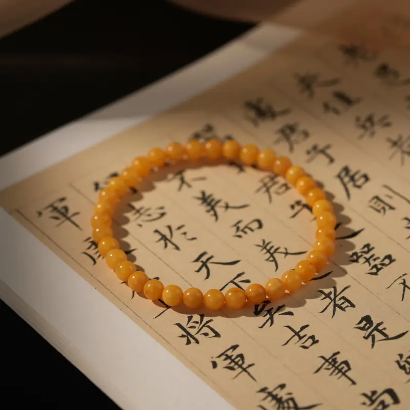 Clear Snow Beeswax Bracelets Unisex-6