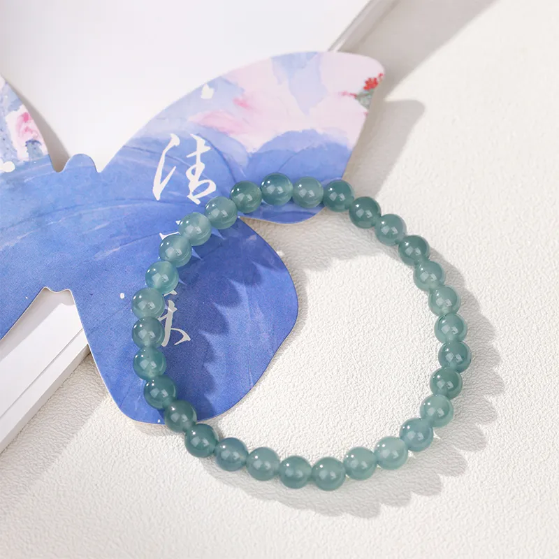 Clear Snow Ice Glutinous Bracelets Unisex-3