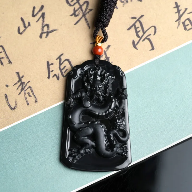 Clear Snow Glutinous Jade Necklaces Unisex-7