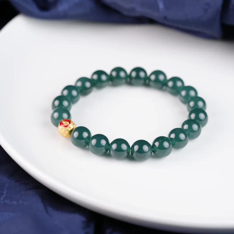 Clear Snow Ice Glutinous Bracelets Unisex-5