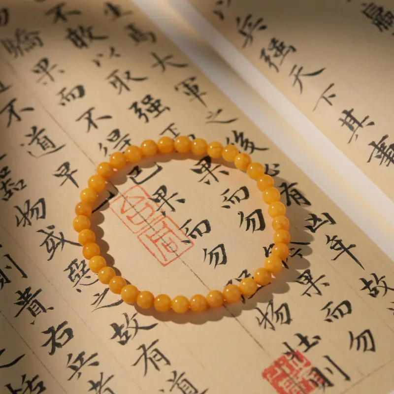 Clear Snow Beeswax Bracelets Unisex-3