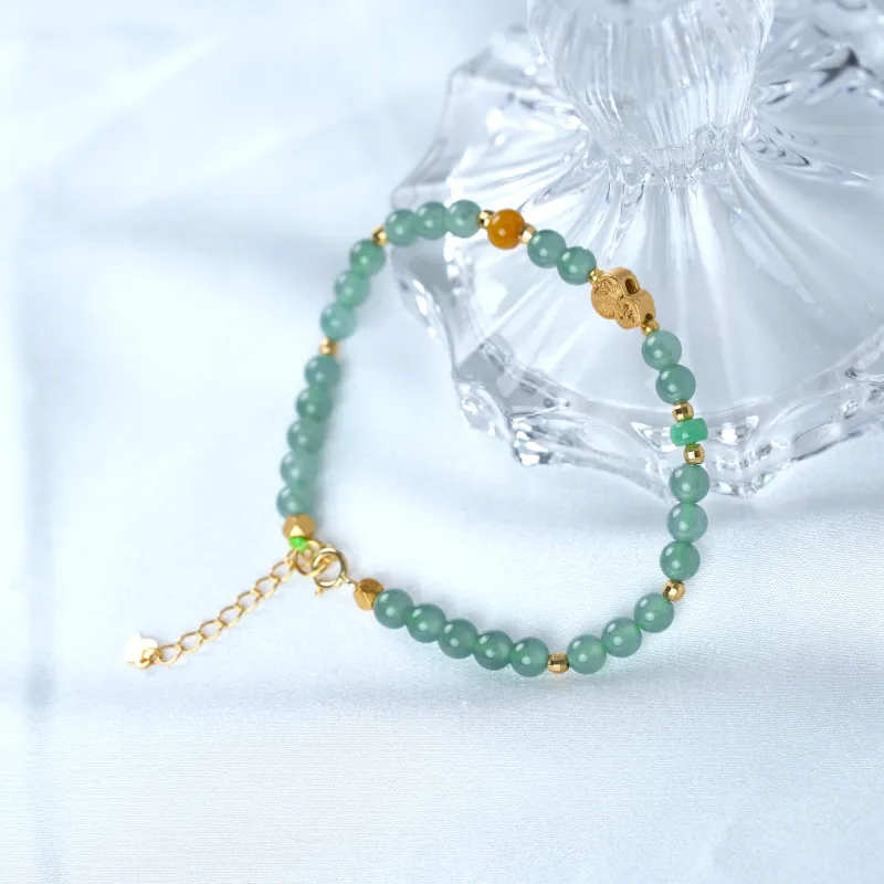 Clear Snow Ice Glutinous Bracelets Unisex-3
