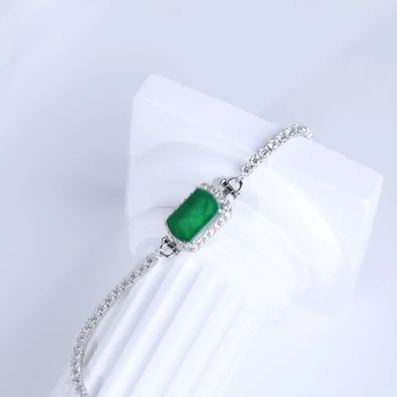 Clear Snow Ice Type Bracelets Unisex-5