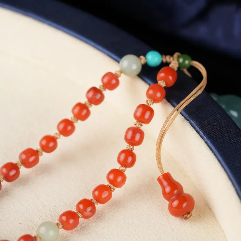Clear Snow Southern Red Agate Bracelets Unisex-7