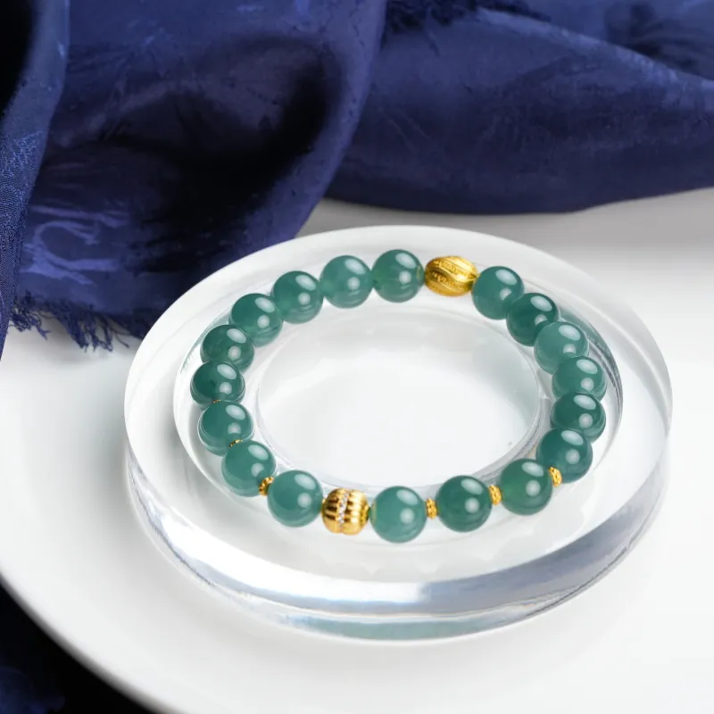 Clear Snow Ice Glutinous Bracelets Unisex-4
