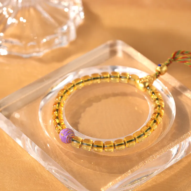 Clear Snow Amber Fine Jade Bracelets Unisex-5
