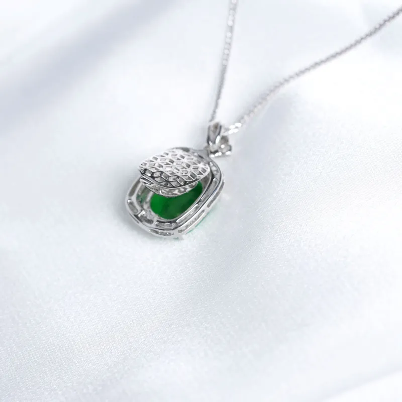 Clear Snow Ice Type Necklaces Unisex-7