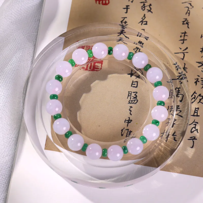 Clear Snow Glutinous Jade Jadeite Bracelets Unisex-1