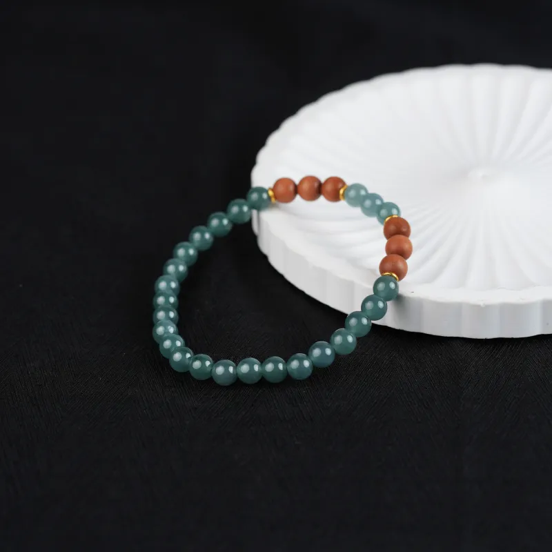 Clear Snow Ice Glutinous Bracelets Unisex-3