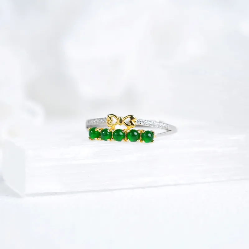 Clear Snow Ice Glutinous Rings Women's-4