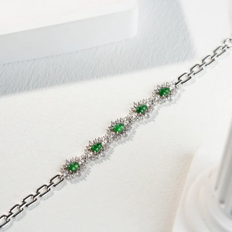 Clear Snow Ice Glutinous Bracelets Unisex-2