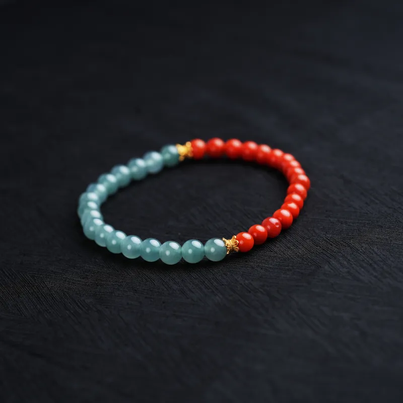 Clear Snow Ice Glutinous Bracelets Unisex-5