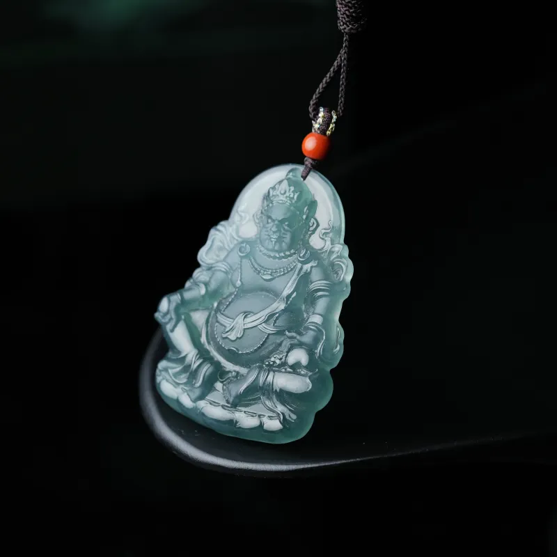 Clear Snow Ice Glutinous Jadeite Necklaces Unisex-3