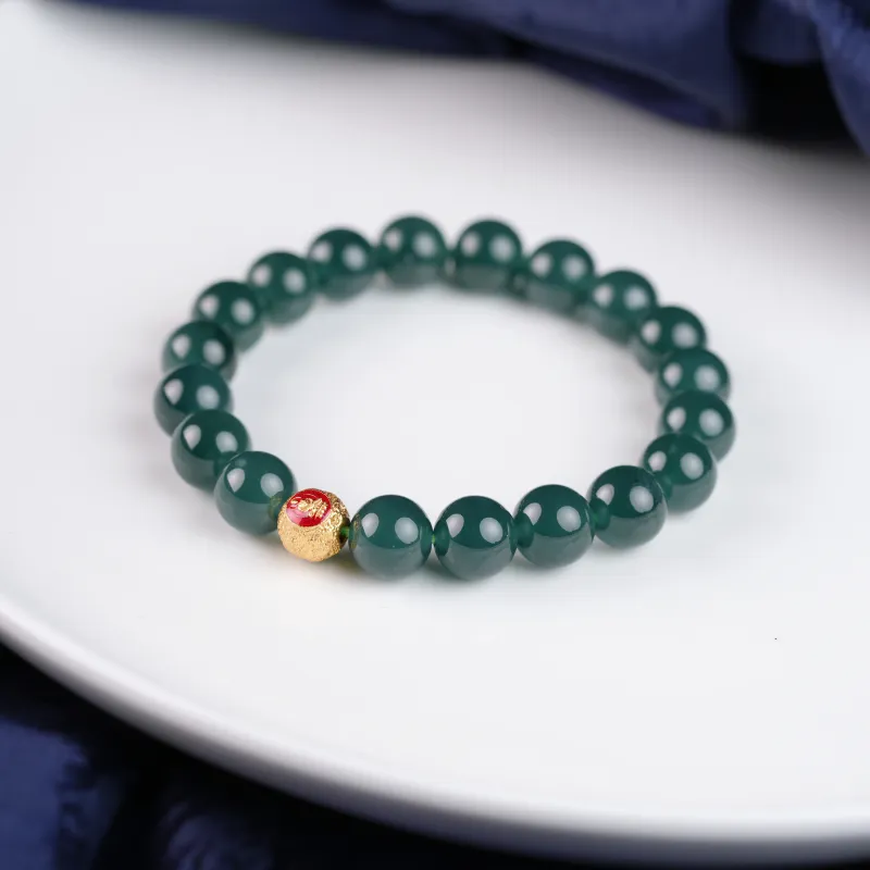 Clear Snow Ice Glutinous Bracelets Unisex-3