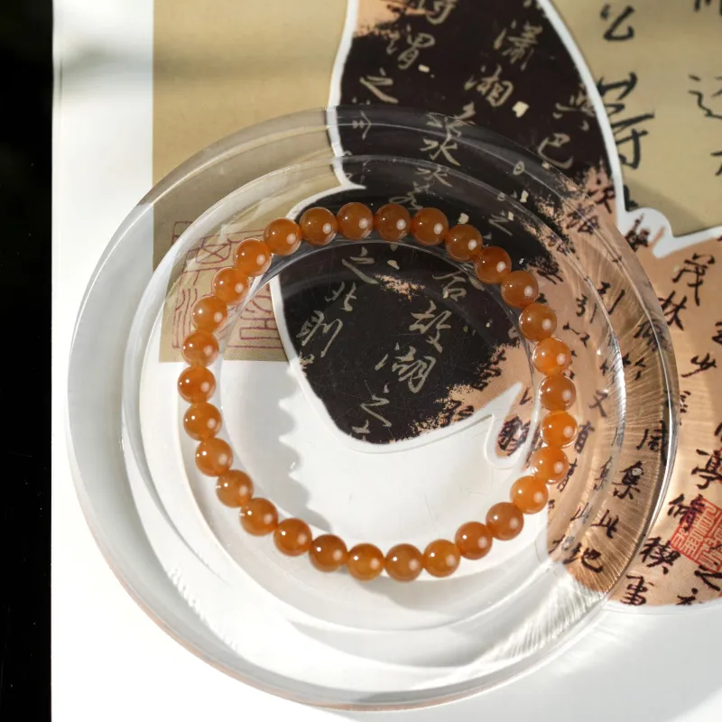 Clear Snow Hetian Jade Bracelets Sugar Jade Unisex-6