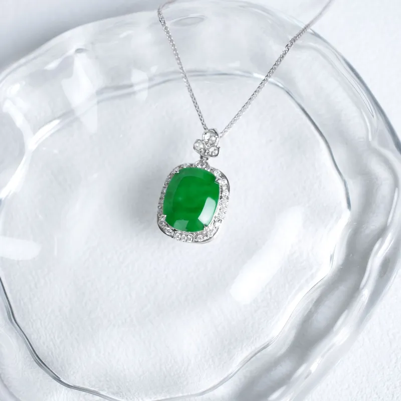 Clear Snow Ice Type Necklaces Unisex-6