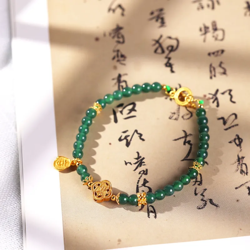 Clear Snow Ice Glutinous Bracelets Unisex-1