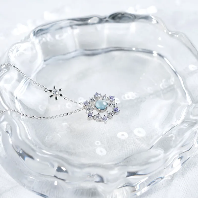 Clear Snow Ice Glutinous Jadeite Necklaces Unisex-2
