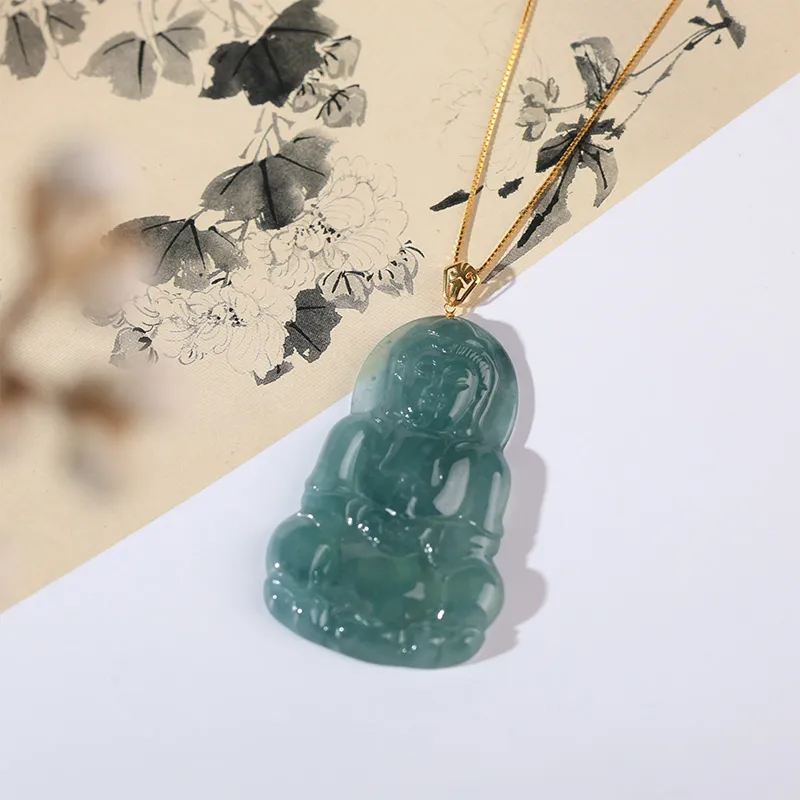 Clear Snow Ice Glutinous Necklaces Unisex-2