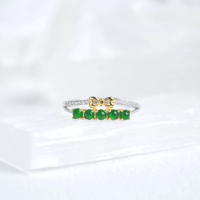 Clear Snow Ice Glutinous Rings Women's-5