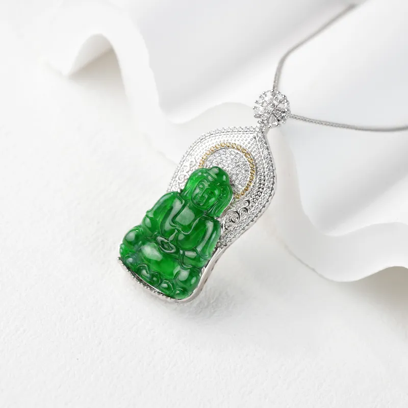 Clear Snow Ice Glutinous Necklaces Unisex-2