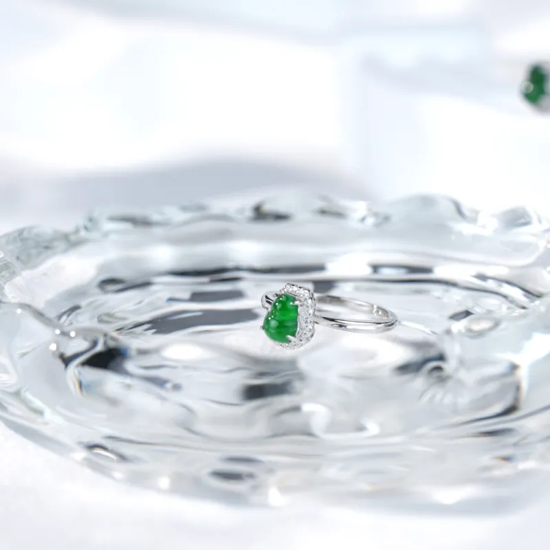 Clear Snow Ice Glutinous Rings Women's-2