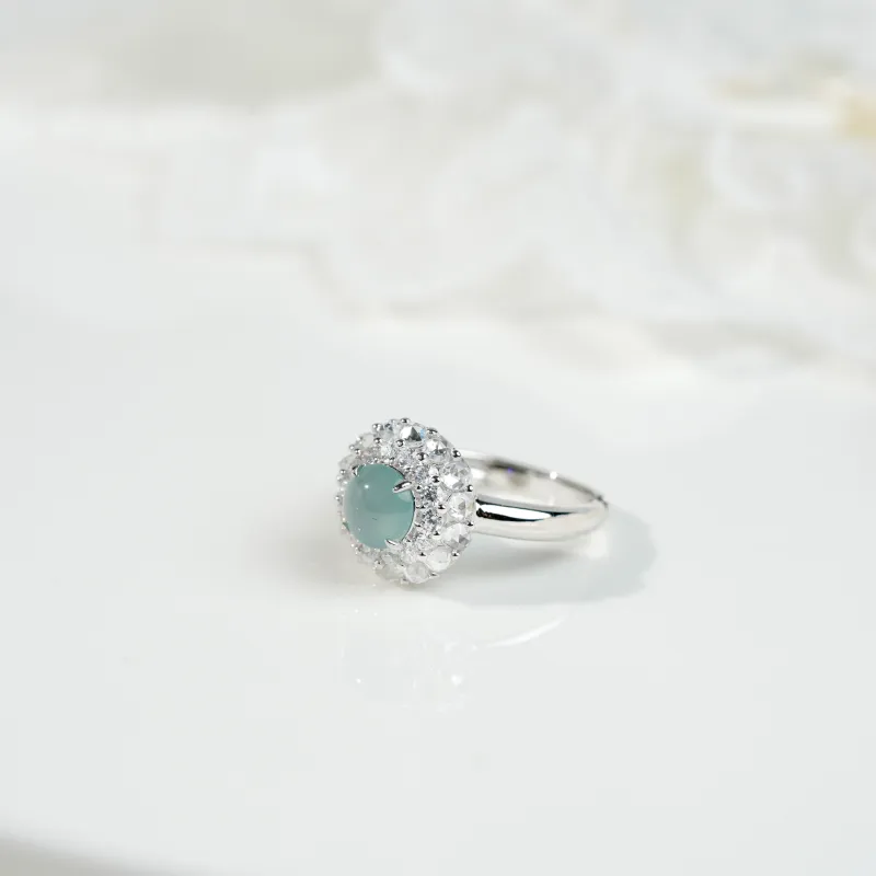 Clear Snow Ice Glutinous Rings Unisex-1