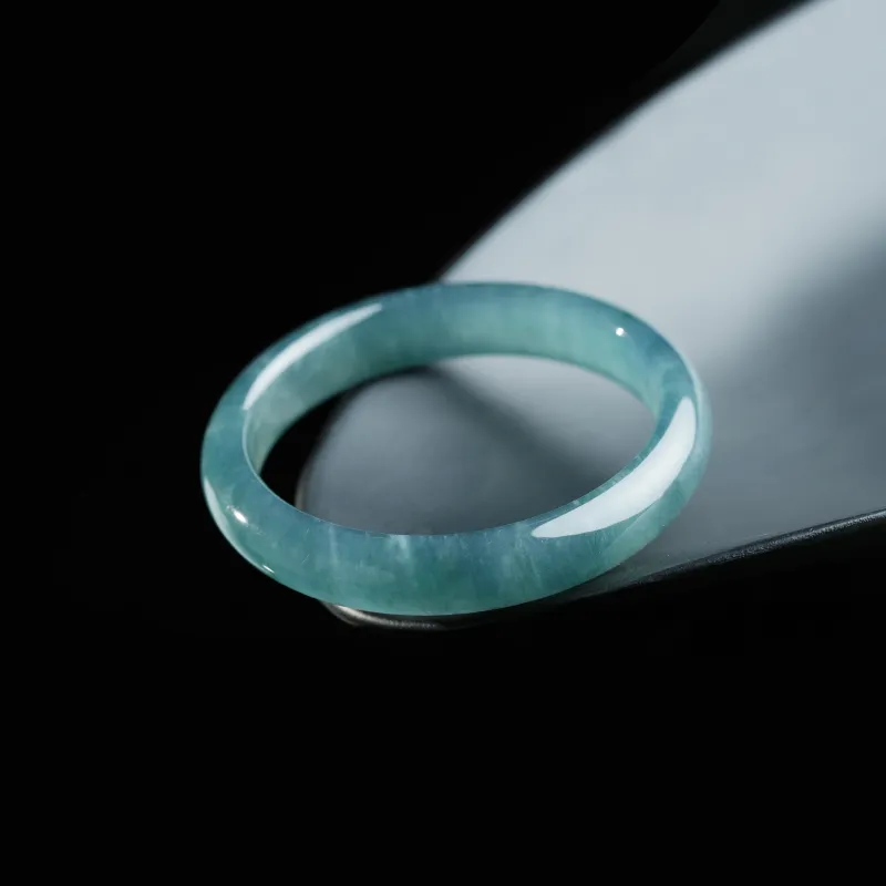 Clear Snow Ice Glutinous Bangles Unisex-7