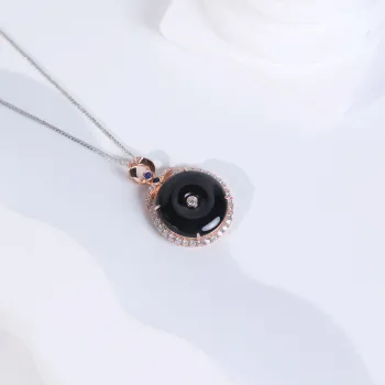 Clear Snow Glutinous Jade Necklaces Unisex
