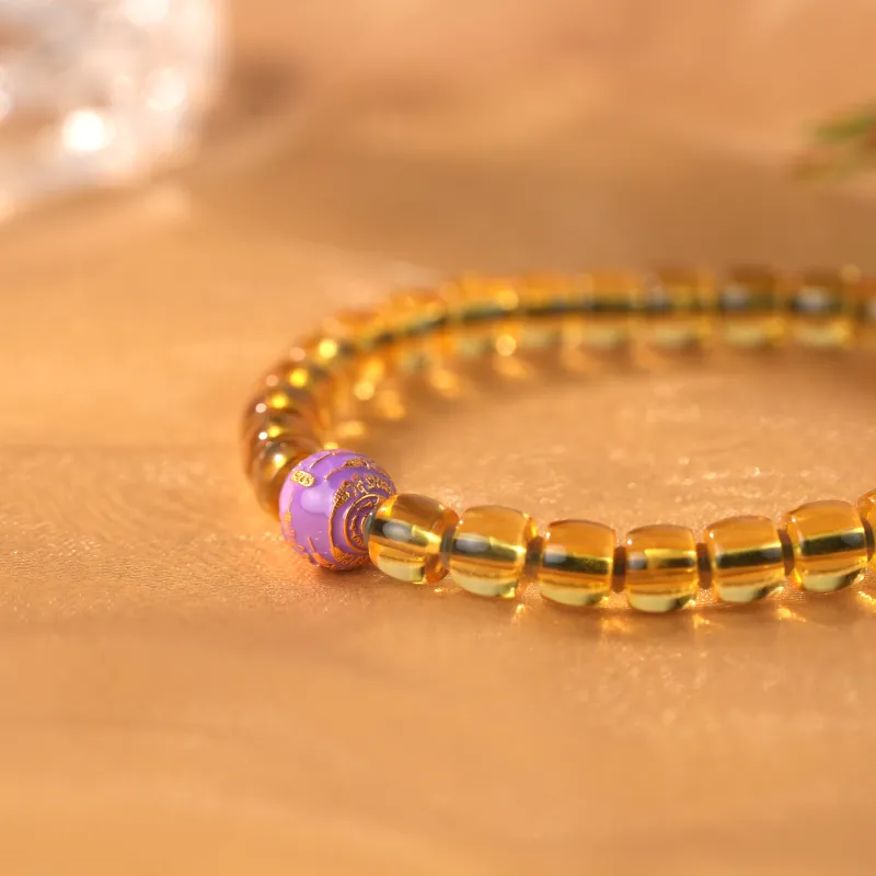 Clear Snow Amber Fine Jade Bracelets Unisex-6