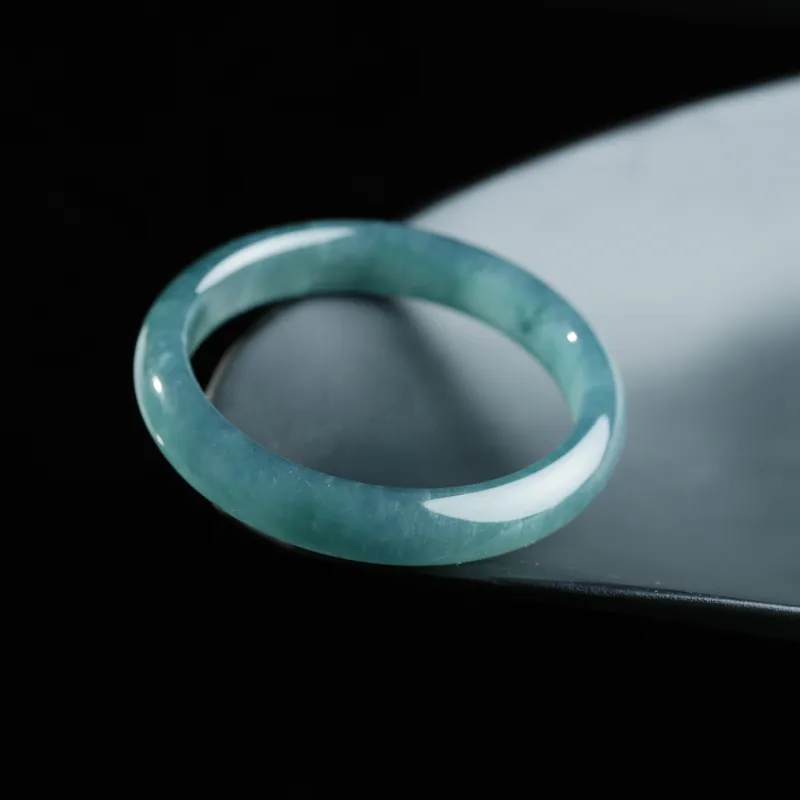Clear Snow Ice Glutinous Bangles Unisex-6