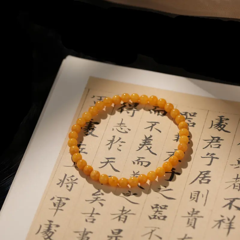 Clear Snow Beeswax Bracelets Unisex-4