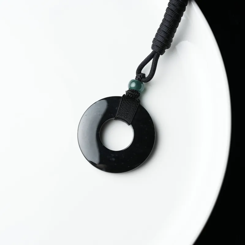Clear Snow Glutinous Jade Jadeite Necklaces Unisex-3
