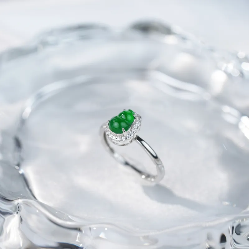 Clear Snow Ice Glutinous Rings Women's-5