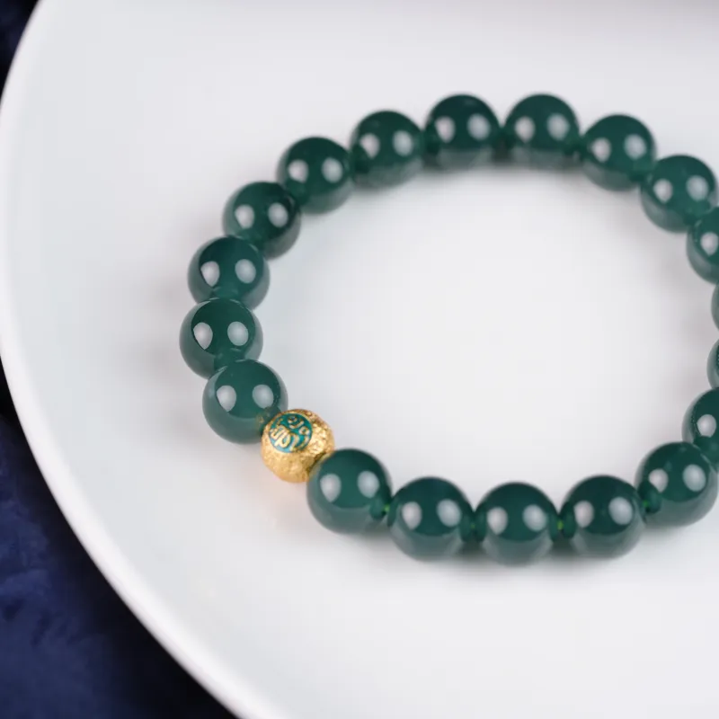 Clear Snow Ice Glutinous Bracelets Unisex-4