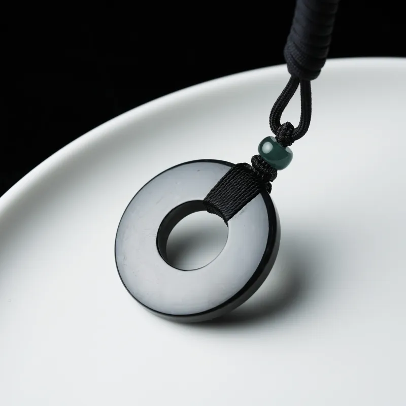 Clear Snow Glutinous Jade Jadeite Necklaces Unisex-6