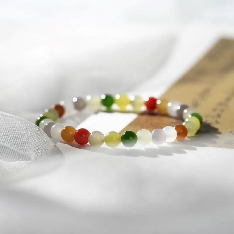 Clear Snow Hetian Jade Bracelets White Jade/Pale Greenish White Jade Unisex-6
