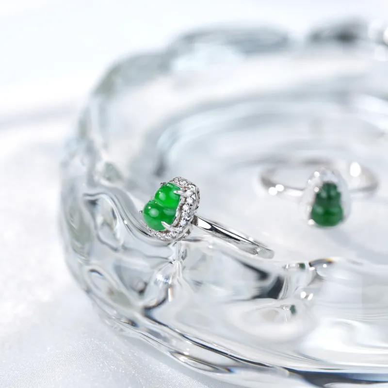 Clear Snow Ice Glutinous Rings Women's-4