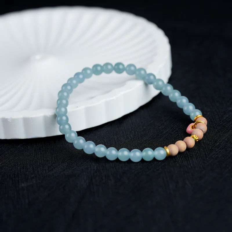 Clear Snow Glutinous Jade Bracelets Unisex-6