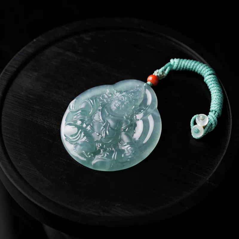 Clear Snow Ice Glutinous Necklaces Unisex-3