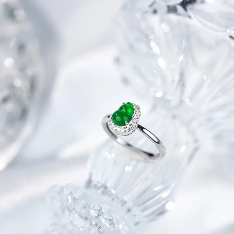 Clear Snow Ice Glutinous Rings Women's-7