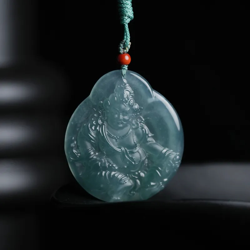 Clear Snow Ice Glutinous Necklaces Unisex-4