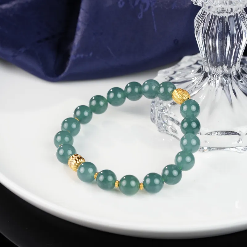 Clear Snow Ice Glutinous Bracelets Unisex-1