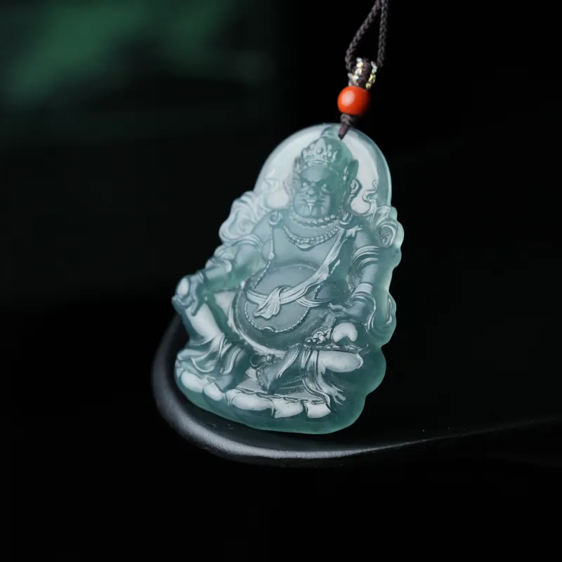 Clear Snow Ice Glutinous Jadeite Necklaces Unisex-1