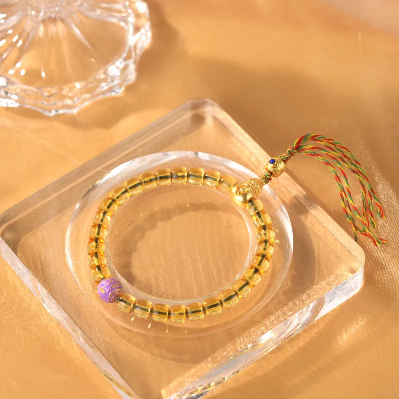 Clear Snow Amber Fine Jade Bracelets Unisex-4