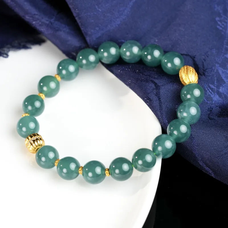 Clear Snow Ice Glutinous Bracelets Unisex-7